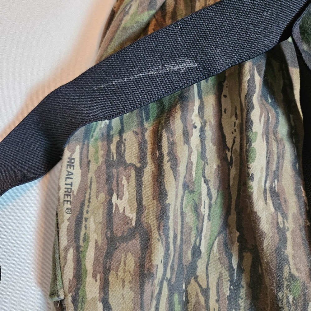 RainFair Realtree Camo Hunting Pants M Bib Style Lined Zipper Legs Suspenders - Picture 9 of 9